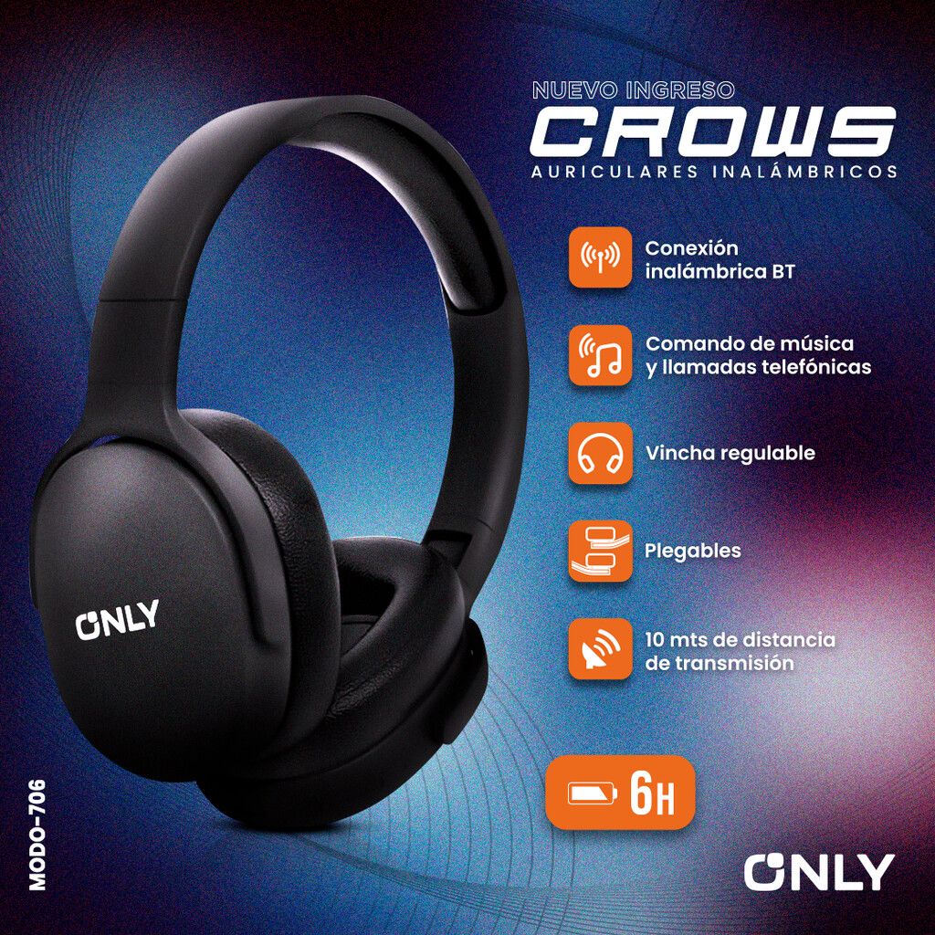 AURICULARES INALAMBRICOS CROWS 6H