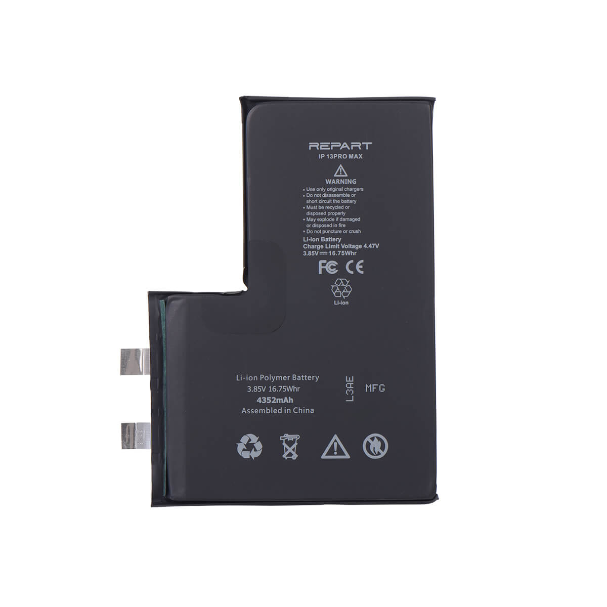 BATERIA REPART 13 PRO MAX SIN FLEX